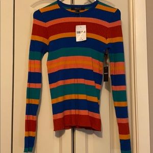 Forever 21 rainbow striped sweater